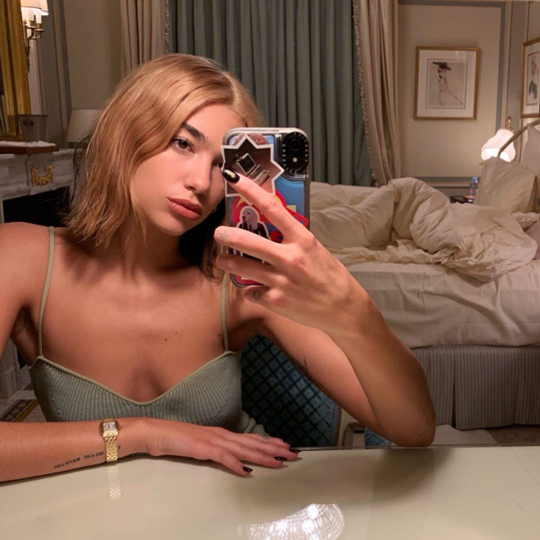 Dua Lipa, Blonde Hair, Instagram Dua Lipa, Blonde Hair, Instagram